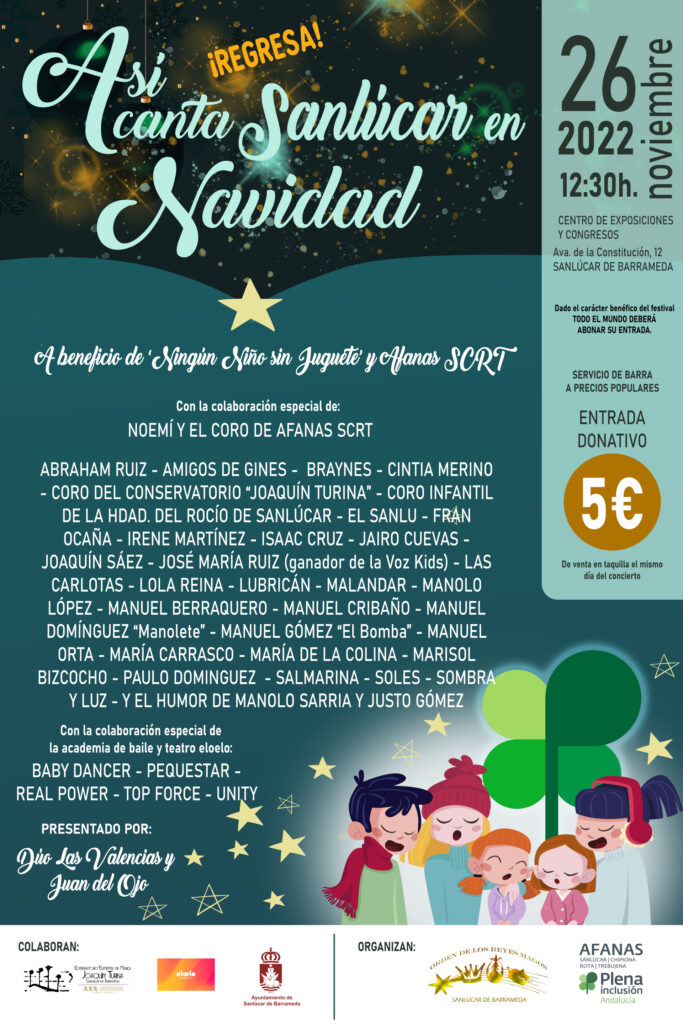 Cartel Así Canta Sanlúcar en Navidad