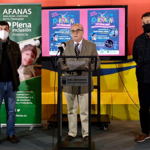 MARTÍNEZ ARES, VERA LUQUE Y TINO TOVAR, PROTAGONISTAS DE LA GRAN NOCHE DE CARNAVAL A BENEFICIO DE AFANAS