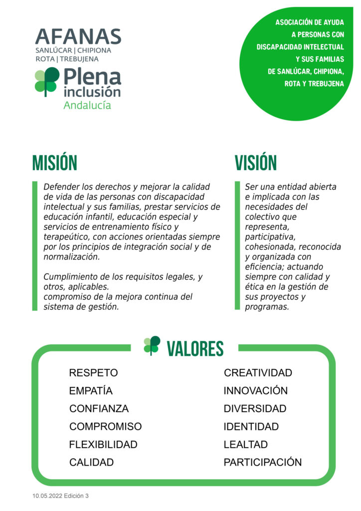 Cartel de Valores AFANAS SCRT